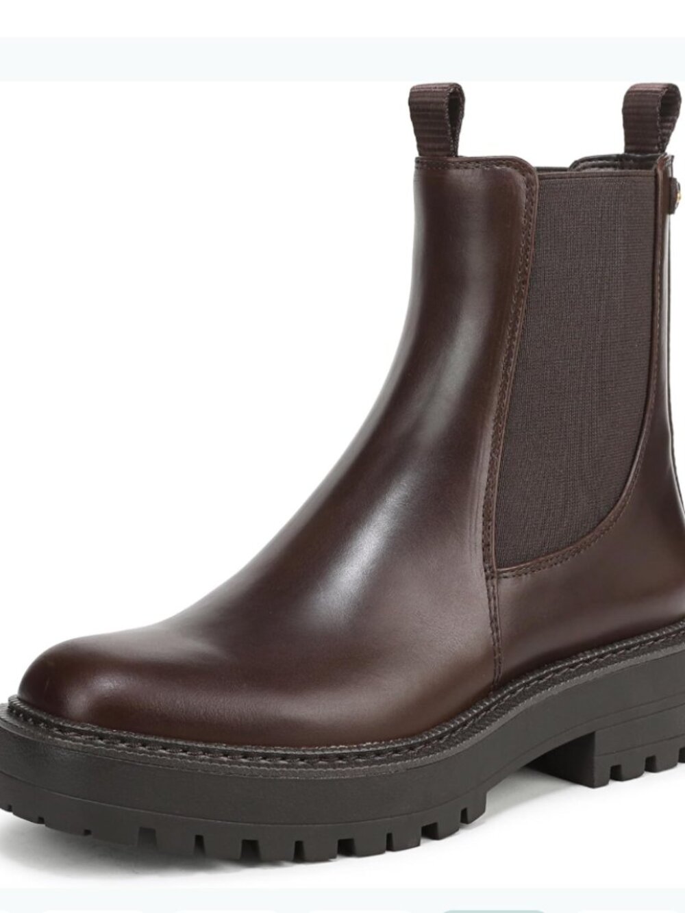 Sam Edelman NWT Laguna Chelsea Boots, Waterproof Brown Leather